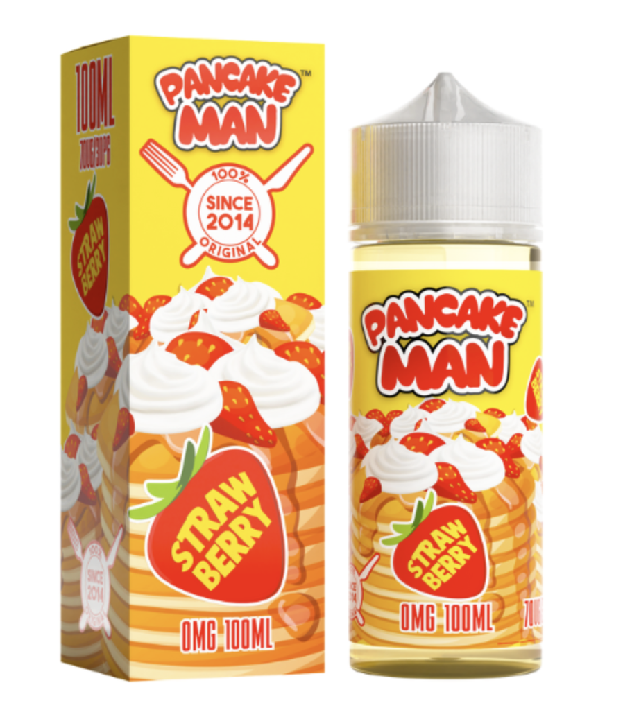 Pancake Man Strawberry Vape Juice 100 ml